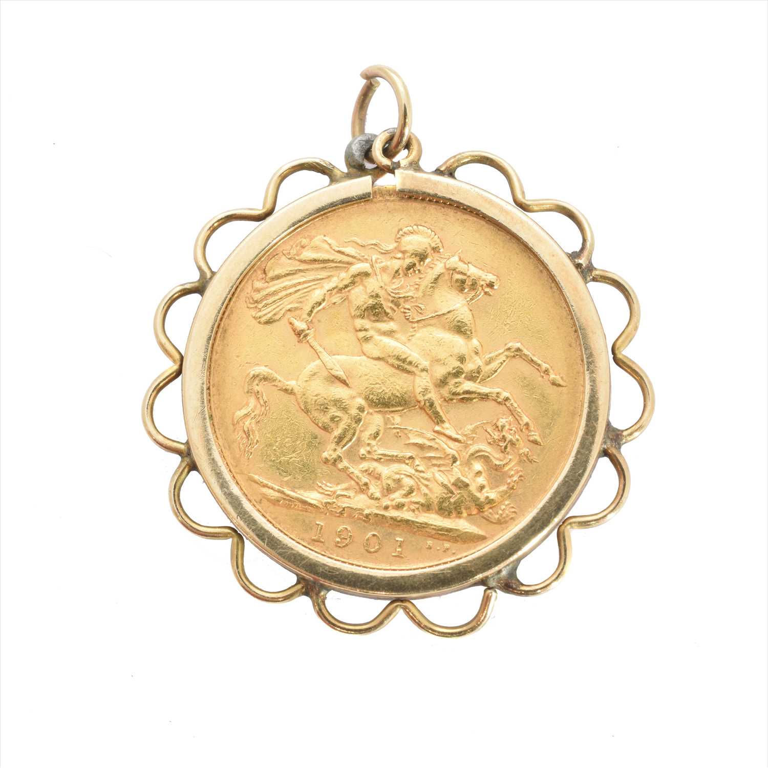 Lot 153 - An Edwardian sovereign, dated 1901