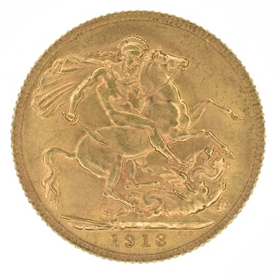 Lot 117 - King George V, Sovereign, 1913, EF.