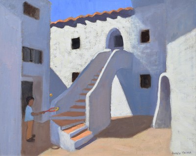 Lot 26 - Andrew Macara, "Spanish Steps", oil.
