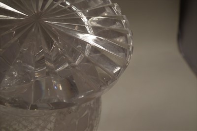Lot 108 - Engraved glass claret jug