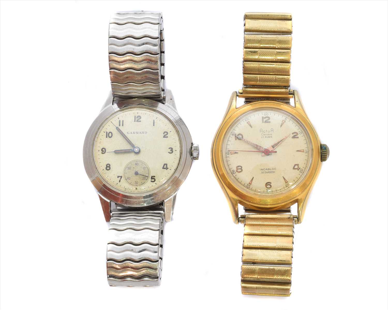 Lot 379 - Two mid 20th century gents wristwatches