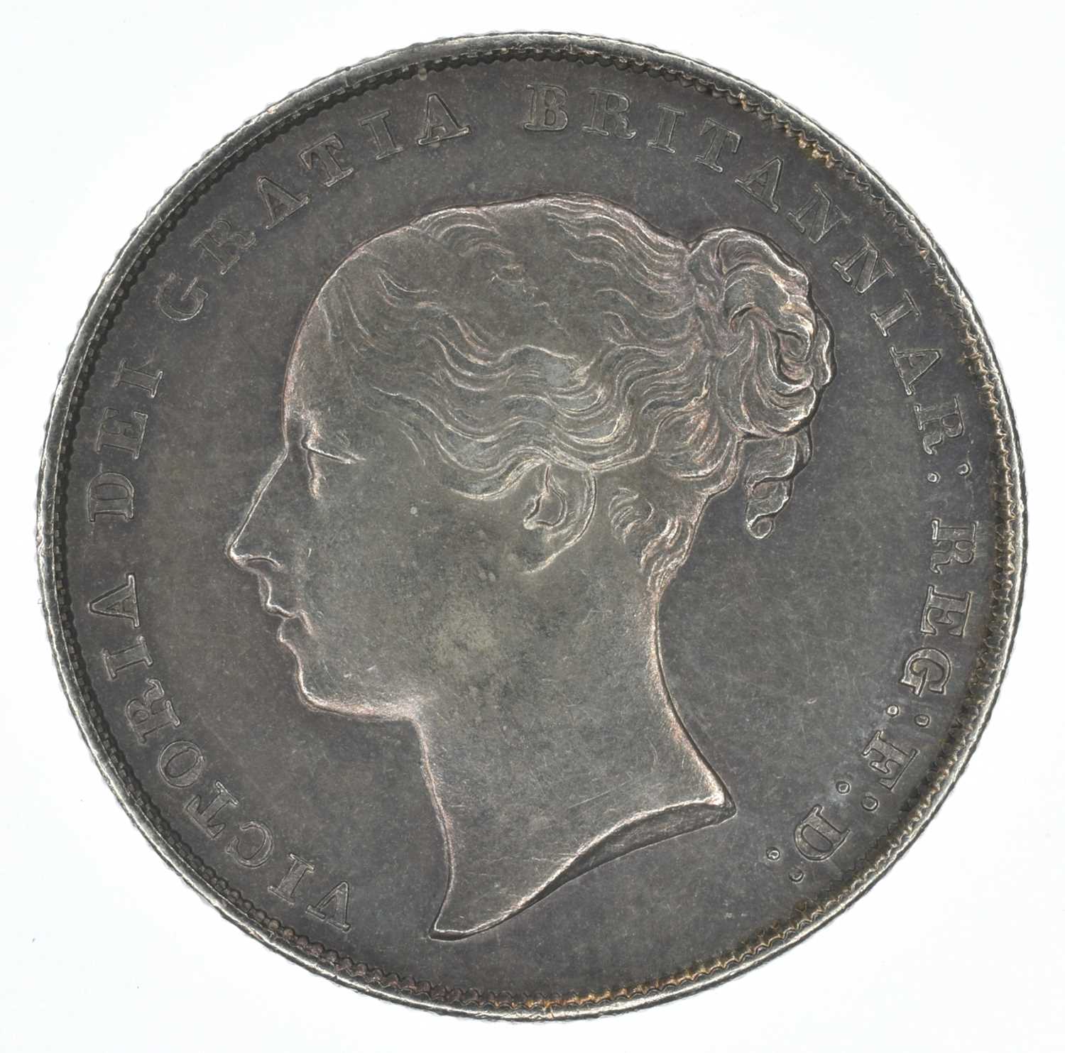 Lot 50 - Queen Victoria, Shilling, 1843, EF.