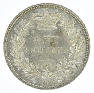 Lot 146 - Queen Victoria, Shilling, 1839, gEF.