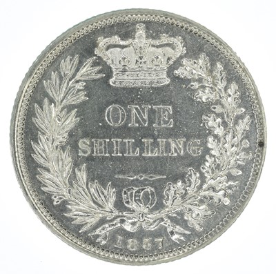 Lot 54 - Queen Victoria, Shilling, 1857, gEF.