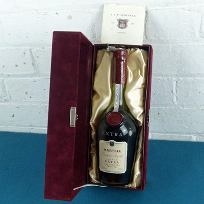 Lot 43 - 1 Bottle Cognac Martell “Extra” ‘Cordon Argent’ 1980’s release of now discontinued line