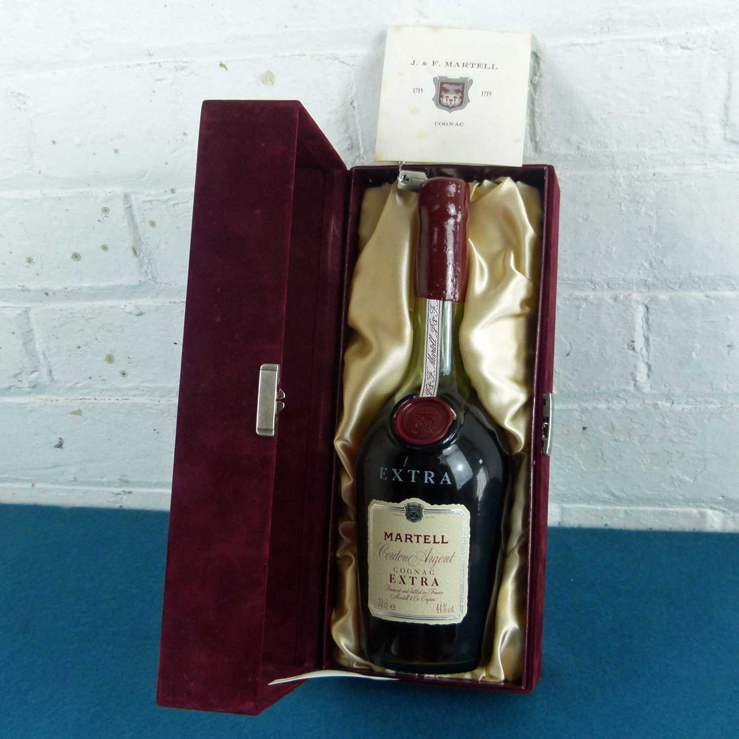 Lot 44 - 1 Bottle Cognac Martell “Extra” ‘Cordon Argent’ 1980’s release