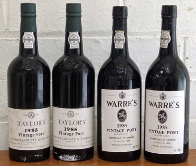 Lot 29 - 4 Bottles  Mixed Lot 1985 Vintage Port – Taylor and Warre’s