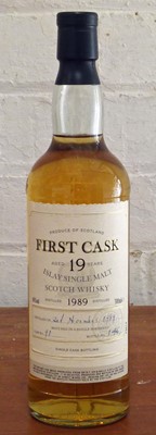 Lot 91 - 1 Bottle 1989 ‘First Cask’ Islay Pure Malt Whisky from The Bruichladdich Distillery