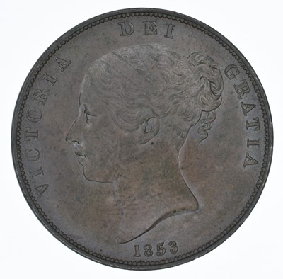Lot 61 - Queen Victoria, Penny, 1853, gEF.