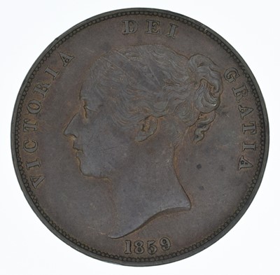 Lot 65 - Queen Victoria, Penny, 1859, aEF.
