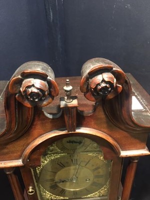 Lot 65 - A well made miniature longcase clock