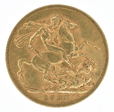 Lot 112 - King George V, Sovereign, 1925, Pretoria Mint, VF.