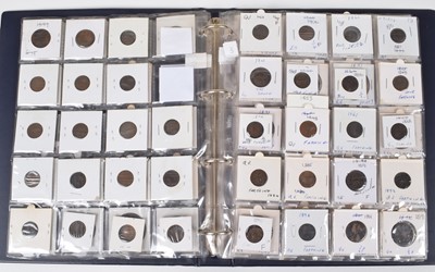 Lot 188 - One album of historical copper British coinage dating from Charles II through to George VI.