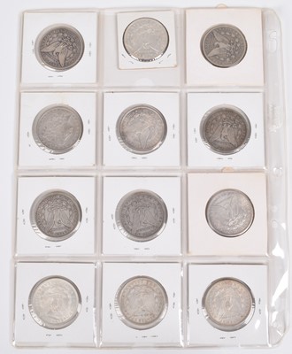 Lot 5 - One sheet of silver Morgan Dollars 1883-1921 (12).