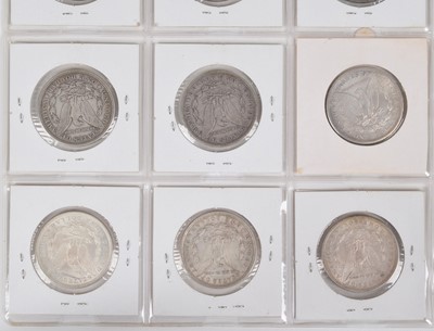 Lot 5 - One sheet of silver Morgan Dollars 1883-1921 (12).