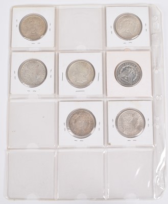 Lot 6 - One sheet of silver Morgan Dollars all 1921 (7).