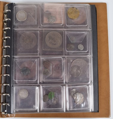 Lot 17 - Album of assorted coinage to include Roman, British hammered silver and German coinage.