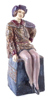 Lot 16 - Art Pottery seated figure