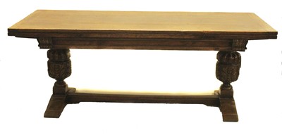 Lot 201 - A well made reproduction dining table possibly by Titmarsh & Goodwin