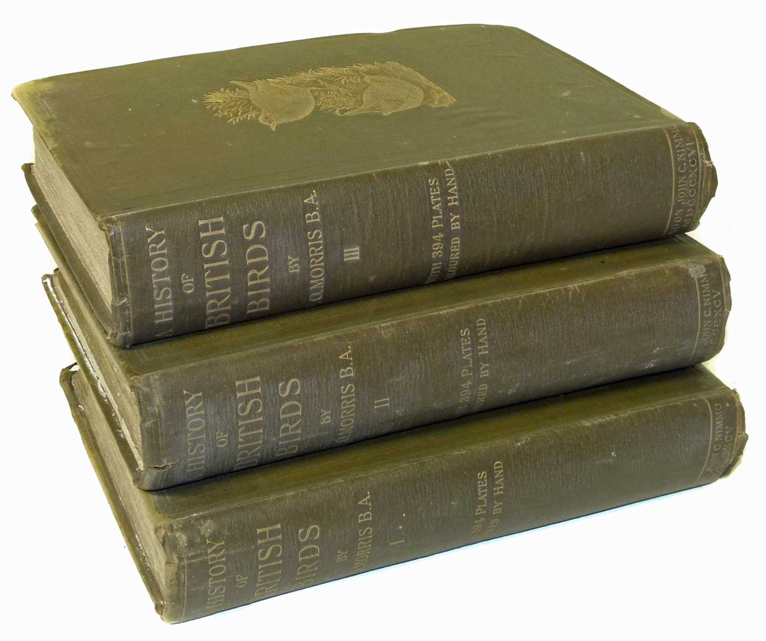Lot 32 - Morris F.O History of British Birds three volume set, fourth edition
