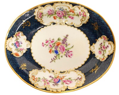 Lot 137 - Worcester oval dish circa 1770