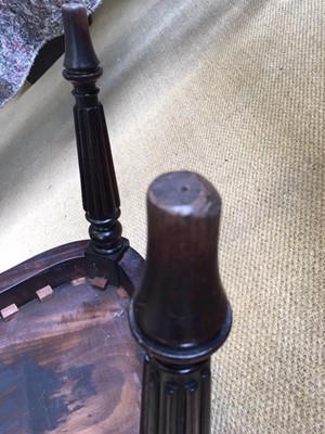 Lot 186 - George III mahogany hall chair