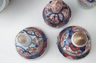 Lot 150 - Seven Japanese imari vases