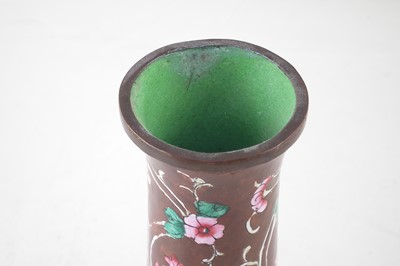 Lot 145 - Chinese enamel vase