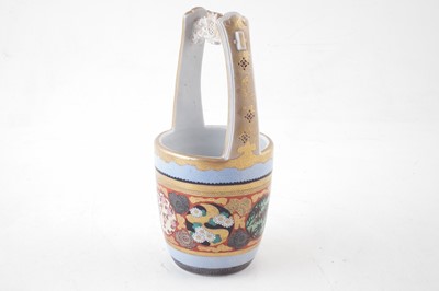 Lot 160 - Japanese pail shape vase