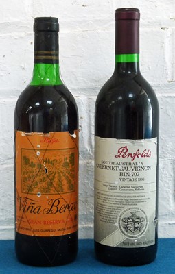 Lot 41 - 2 Bottles Mixed Lot Penfolds Bin 707 and Gran Reserva Rioja