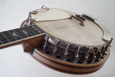 Lot 24 - Clifford Essex & Son Paragon five string banjo in case