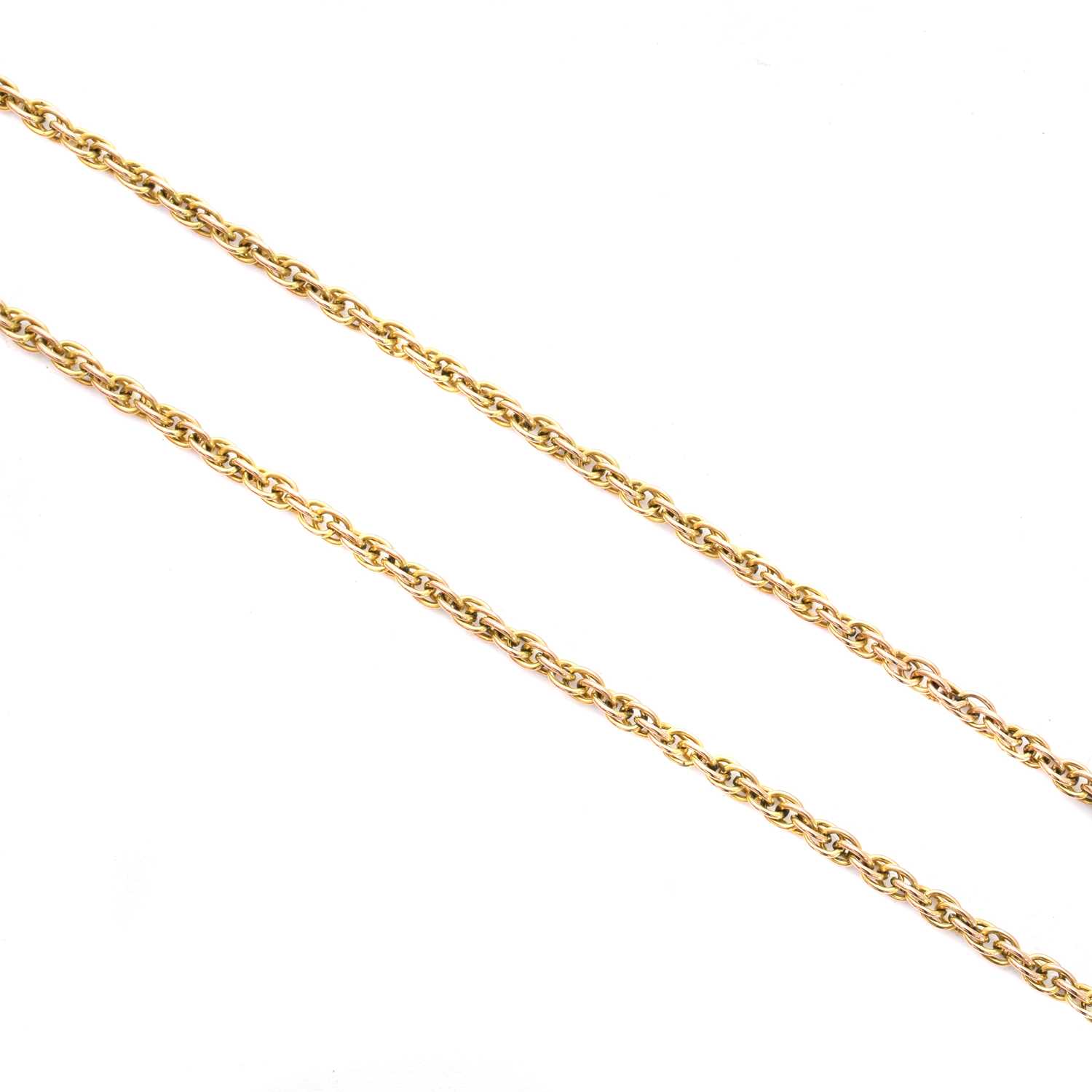 Lot 90 - A 9ct gold chain necklace