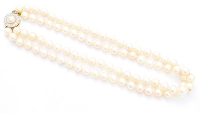 Lot 92 - A cultured pearl necklace