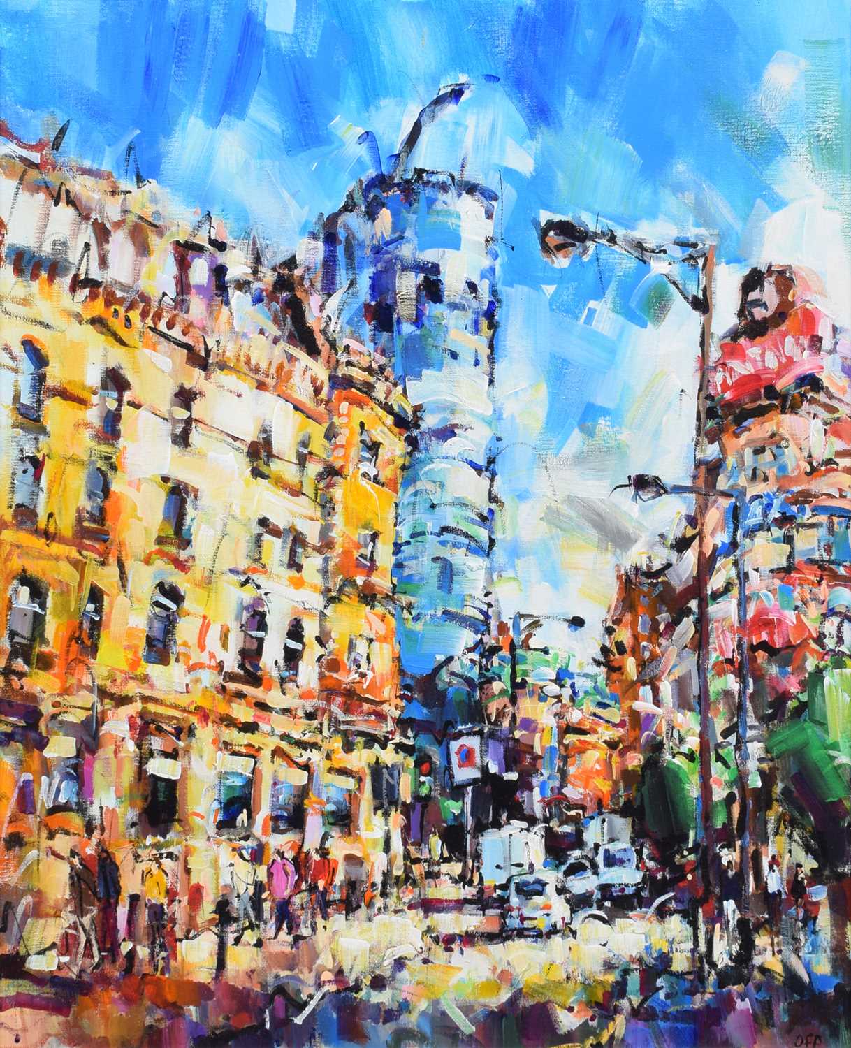 Lot 73 - Olivia Pilling, "The Urbis and Printworks", acrylic.