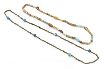 Lot 102 - Two Egyptian style mummy bead necklaces