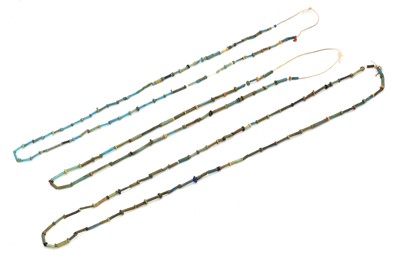 Lot 106 - Three Egyptian style bead necklaces