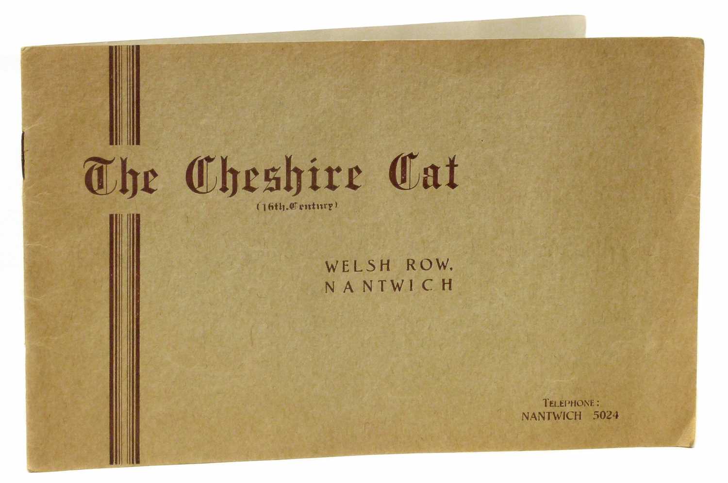 Lot 60 - Information booklet about "The Cheshire Cat, Nantwich".