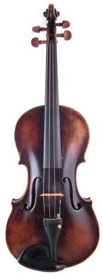 Lot 8 - German violin with bow and case