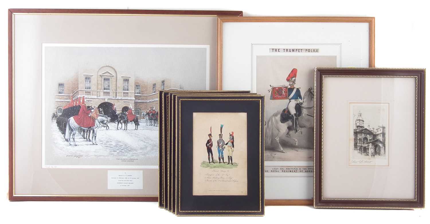 Lot 475 - Quantity of eight assorted military related prints.
