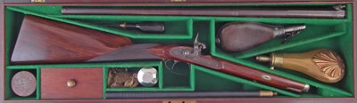 Lot 79 - Walmsley and Fisher percussion sporting gun unusually small proportions.