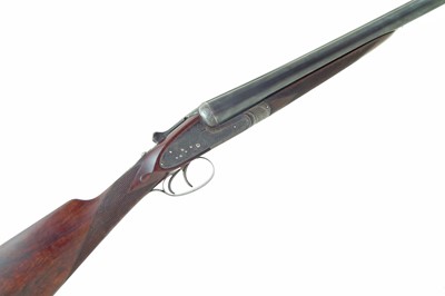 Lot 107 - William Evan 12 bore side by side shot gun 11178 with case