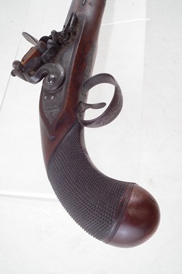 Lot 28 - Moore flintlock belt pistol