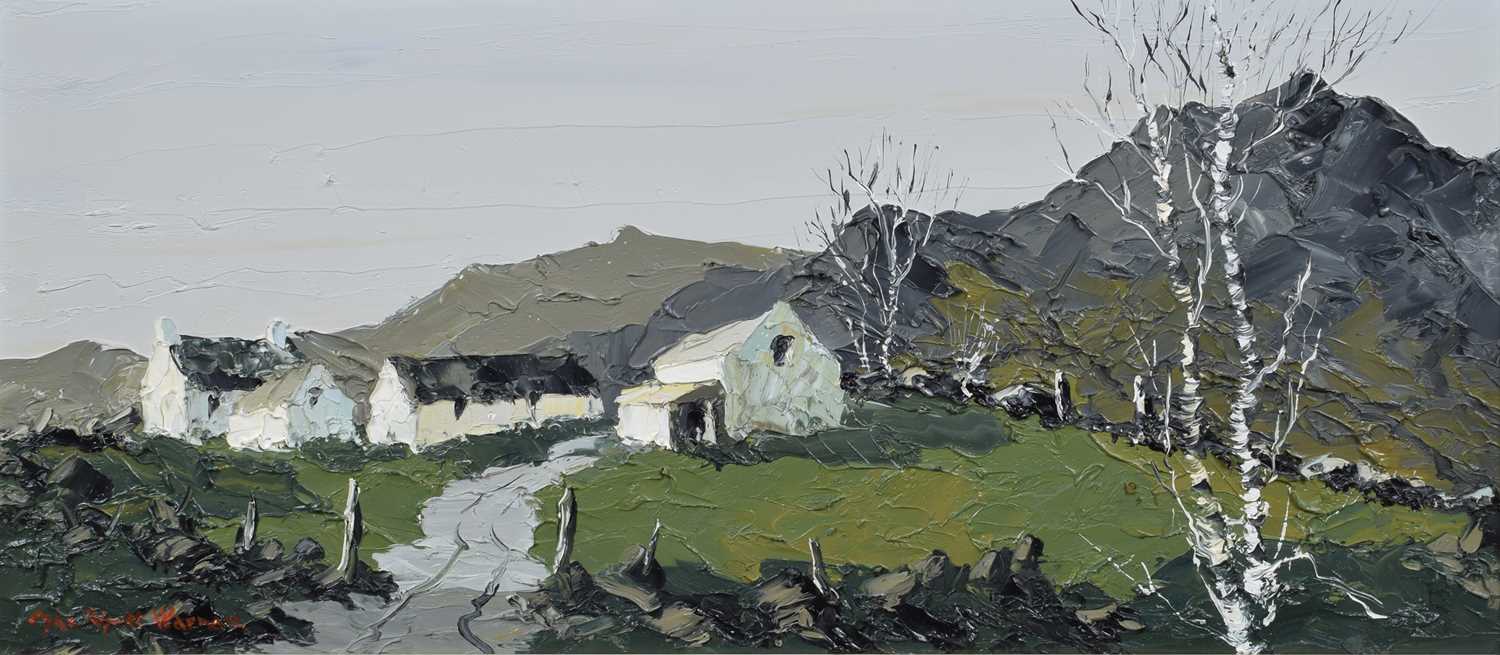 Lot 106 - Charles Wyatt Warren (British 1908-1983), Welsh farmstead, oil.