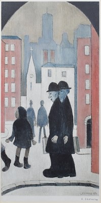 Lot 125 - After L.S. Lowry, "The Two Brothers", signed print.