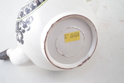 Lot 83 - Wesley creamware teapot