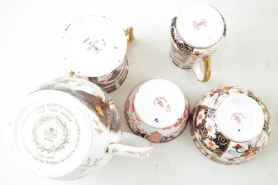 Lot 119 - Four pieces of Royal Crown Derby and a Coalport jug
