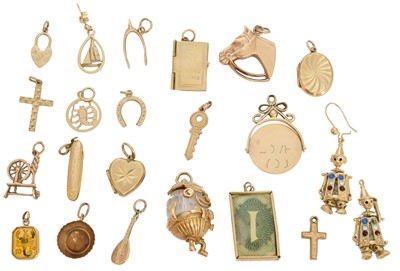 Lot 238 - A large selection of 9ct and other charms