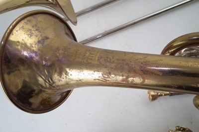 Lot 36 - Two trumpets, a Cornet and a Trombone