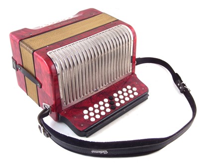 Lot 42 - Hohner Trichord II accordion.