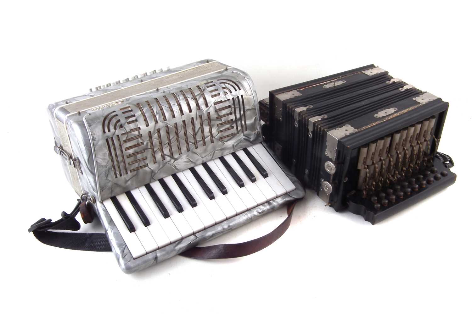 Lot 50 - Studio piano accordion and one other.